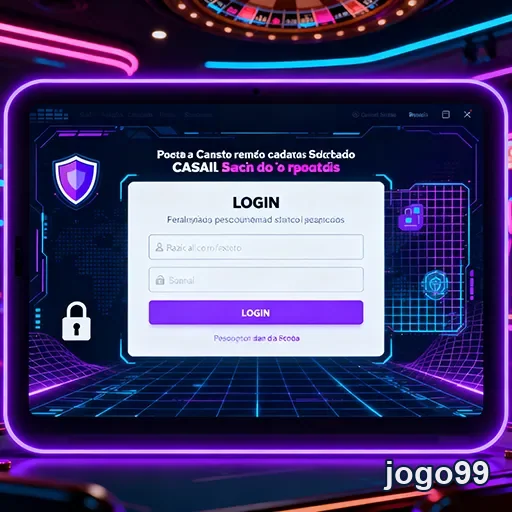 Tela de login do cassino do site jogo99, com opções de acesso para jogadores.